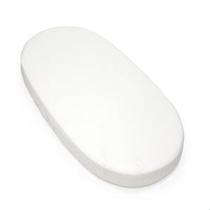 Stokke SLEEPI V3 Bed Fitted Sheet White Organic Cotton Standard