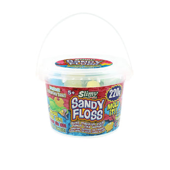Slimy Sandy Fluff In Small Bucket With 1/2 3 D Shaping Tool | Slime & Putty