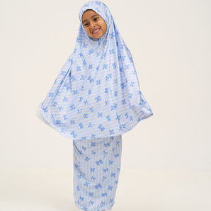 Girls Prayer Set- Blue Bow