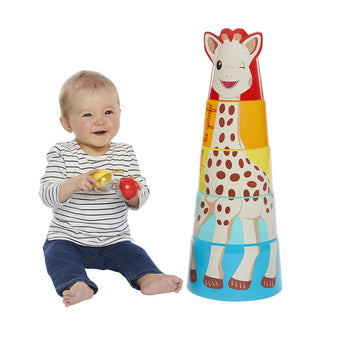 Sophie La Girafe Giant Tower 3 In 1 Toy | Stacking Puzzle