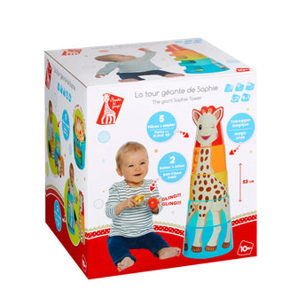 Sophie La Girafe Giant Tower 3 In 1 Toy | Stacking Puzzle