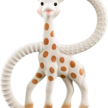 Sophie La Girafe So'pure Teething Ring Very Soft Version Brown White â€“ Teething Toy, Newborn Gift, | Pacifier & Tee...
