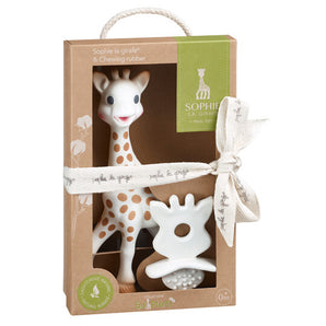 Sophie La Girafe So'pure & Teething Rubber Brown White â€“ Teething Toy, Newborn Gift, | Pacifier & Teether Accessories