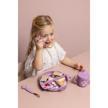 Stainless Steel Cutlery Set With Silicone Handle Mrs. Peacock