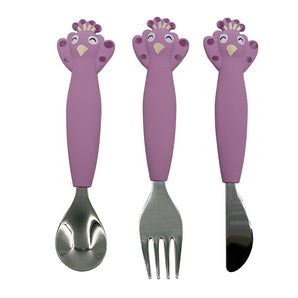 Stainless Steel Cutlery Set With Silicone Handle Mrs. Peacock