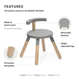 Stokke Mu Table Chair V2 | Adjustable Wooden Kids Chair & Stool