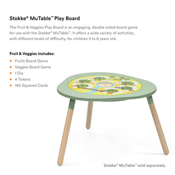 Stokke Mu Table Play Board Fruit & Vegetable | Kids Activity