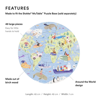 Stokke Mu Table V2 Double Sided Play Board | Educational Kids Activity
