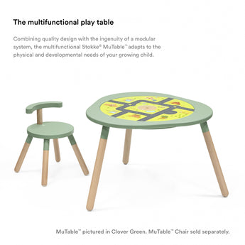 Stokke Mu Table V2 Multifunctional Kids Play Table | Wooden Activity Table