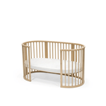 Stokke Sleepi Bed Natural & Mattress & Sheet White Bundle | Complete Crib Set