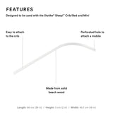 Stokke Sleepi Drape Rod | Eco Friendly Nursery Canopy Support