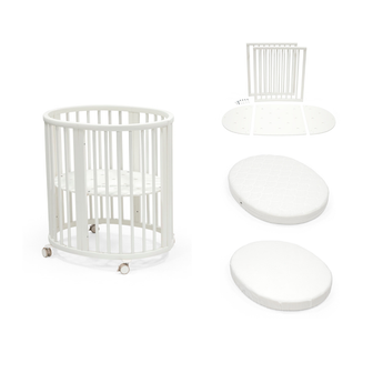 Stokke Sleepi Mini + Extension + Mattress + Sheet Bundle