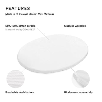 Stokke Sleepi V3 Mini Fitted Sheet | Crib Bedding