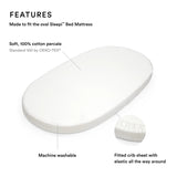 Stokke Sleepi V3 Mini Fitted Sheet | Crib Bedding