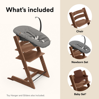 Stokke Tripp Trapp Chair + Baby & Newborn Set | Complete Bundle