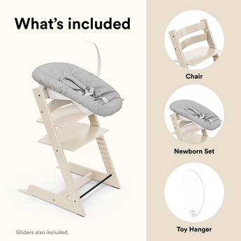 Stokke Tripp Trapp Chair + Newborn Set Bundle | From Birth