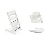 Stokke Tripp Trapp High Chair + Baby Set + Tray Bundle