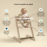Stokke Tripp Trapp High Chair + Baby Set + Tray Bundle