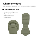 Stokke Yoyo 6+ Color Pack Only | Forward Facing Stroller Seat Upgrade