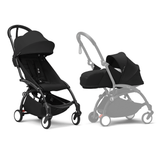 Stokke Yoyo3 Black Frame With 0+ & 6+ Pack Bundle | Award Winning Compact Stroller