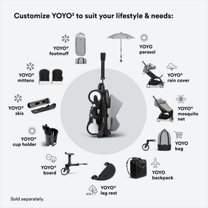 Stokke Yoyo3 Newborn & 6+ Pack Bundle | Complete Travel Stroller System