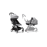 Stokke YOYO3 Black Frame Newborn Shell and 6+ Stone