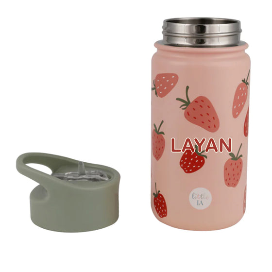 Personalised Strawberry Insulated Water Bottle - 420ml