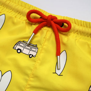 Kids Color-Changing Surfboard Swim Shorts