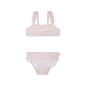 Swim Essentials Apricot Orange Print Bikini For Girls | Kids Swimwear - My Little Thieves