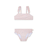 Swim Essentials Apricot Orange Print Bikini For Girls | Kids Swimwear