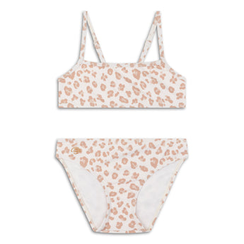 Swim Essentials Beige Leopard Bikini For Girls | Kids Swimwear