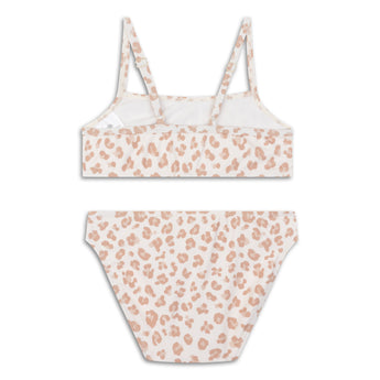 Swim Essentials Beige Leopard Bikini For Girls | Kids Swimwear