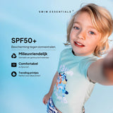 Swim Essentials Bluey Uv Rashguard For Kids | Sun Safe Character Swim Top