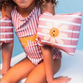 Swim Essentials Boldlines Red Swimsuit For Girls | Kids Swimwear