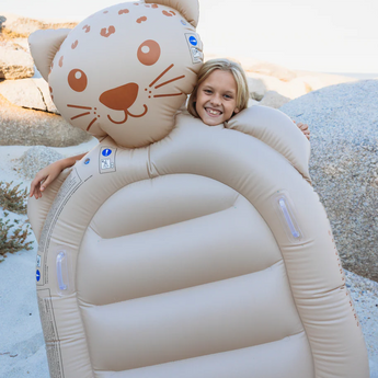 Swim Essentials Brown Leopard Animal Lie-on Float