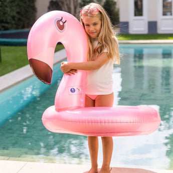 Swim Essentials Flamingo Swim Ring 95cm | Fun Pool Float For Summer