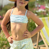 Swim Essentials Florish Green Bikini For Girls | Kids Swimwear