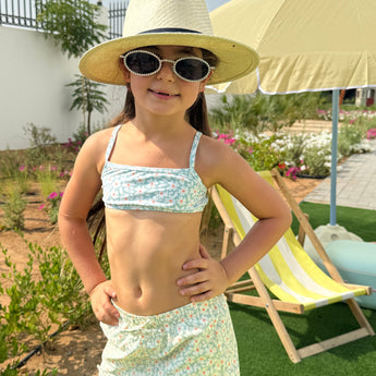 Swim Essentials Florish Green Bikini For Girls | Kids Swimwear