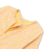 Swim Essentials Florish Yellow Girls Long Sleeve Swimsuit | Kids Swim