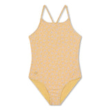 Swim Essentials Florish Yellow Swimsuit For Girls | Kids Swimwear