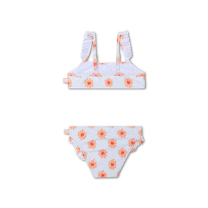 Swim Essentials Flower Hearts Print Bikini For Girls | Kids Swimwear