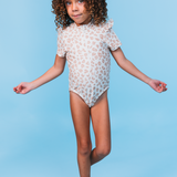 Swim Essentials Girls Short Sleeve Swimsuit | Beach & Pool Swimwear