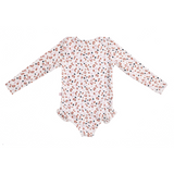 Swim Essentials Khaki Leopard Girls Long Sleeve Swimsuit | Kids Swimwear