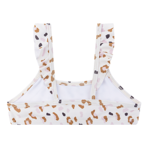 Swim Essentials Khaki Leopard Print Bikini For Girls | Kids Swimwear