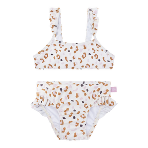 Swim Essentials Khaki Leopard Print Bikini For Girls | Kids Swimwear