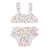 Swim Essentials Khaki Leopard Print Bikini For Girls | Kids Swimwear