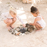 Swim Essentials Khaki Leopard Print Swimsuit For Girls | Kids Swimwear