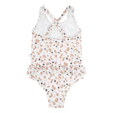 Swim Essentials Khaki Leopard Print Swimsuit For Girls | Kids Swimwear