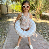 Swim Essentials Khaki Leopard Print Swimsuit For Girls | Kids Swimwear