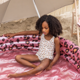 Swim Essentials Khaki Leopard Print Swimsuit For Girls | Kids Swimwear